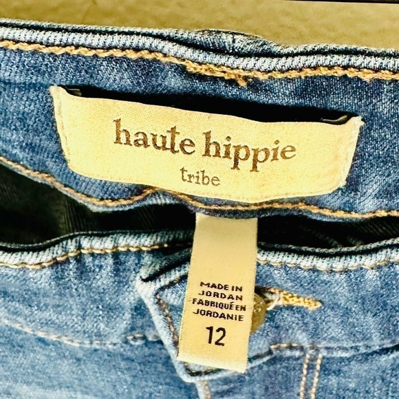Haute Hippie Tribe - Skinny - Denim Jeans Size 12 - Picture 2 of 5